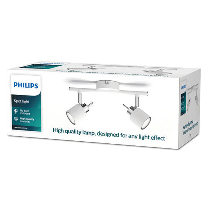 Philips Meranti dobbel spot GU10-Taklamper-Philips-Svart-929003254010-Lightup.no