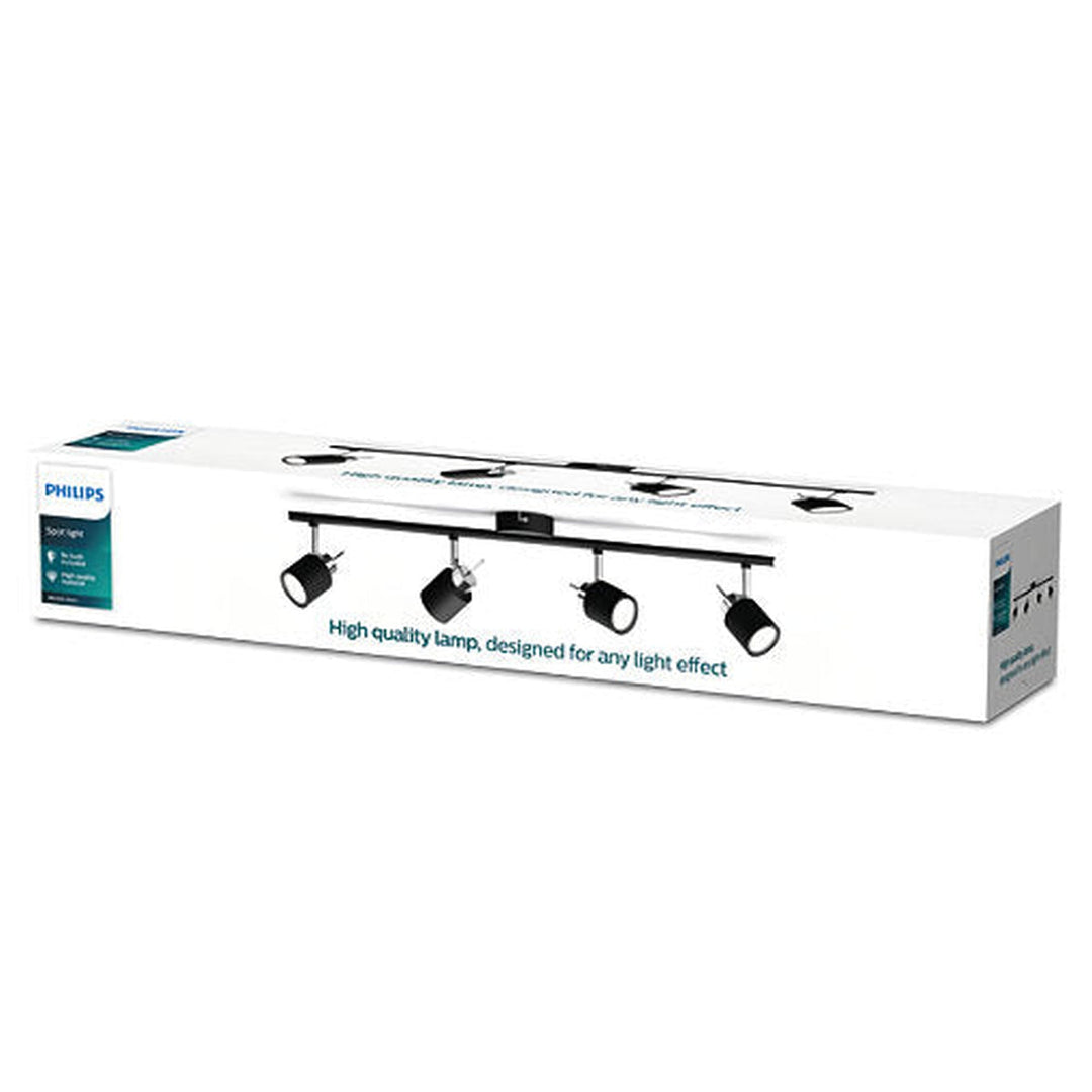 Philips Meranti skinne med 4 spot GU10-Taklamper-Philips-Hvit-929003253801-Lightup.no