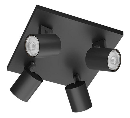 Philips Runner taklampe 4 spot-Taklamper-Philips-Svart-929003205001-Lightup.no