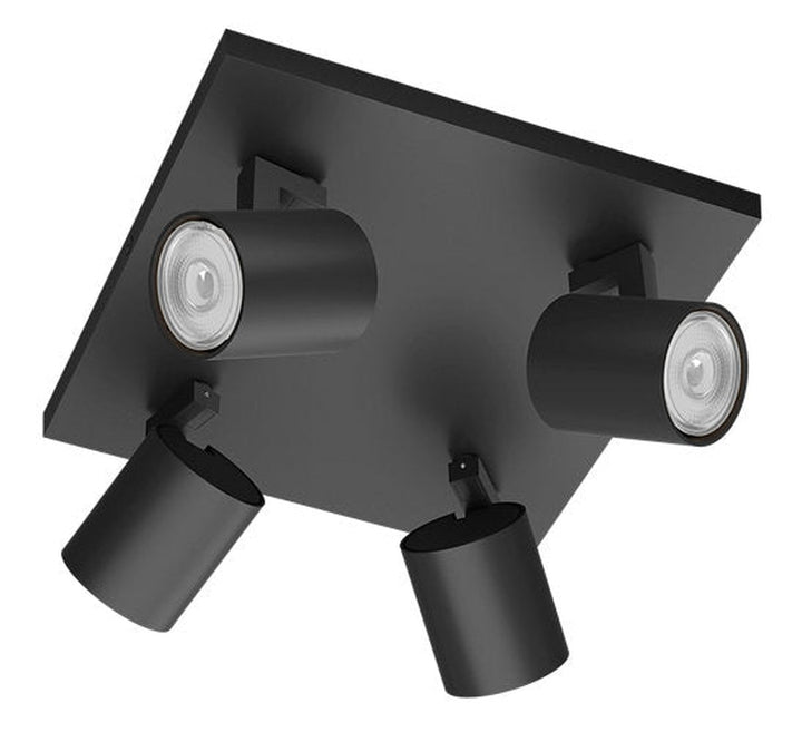 Philips Runner taklampe 4 spot-Taklamper-Philips-Svart-929003205001-Lightup.no