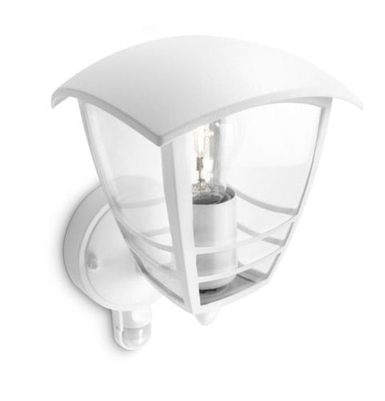 Philips myGarden Creek vegglampe m/bevegelses sensor opp utendørs IP44-Utebelysning vegg klassisk-Philips-Hvit-915002791202-Lightup.no