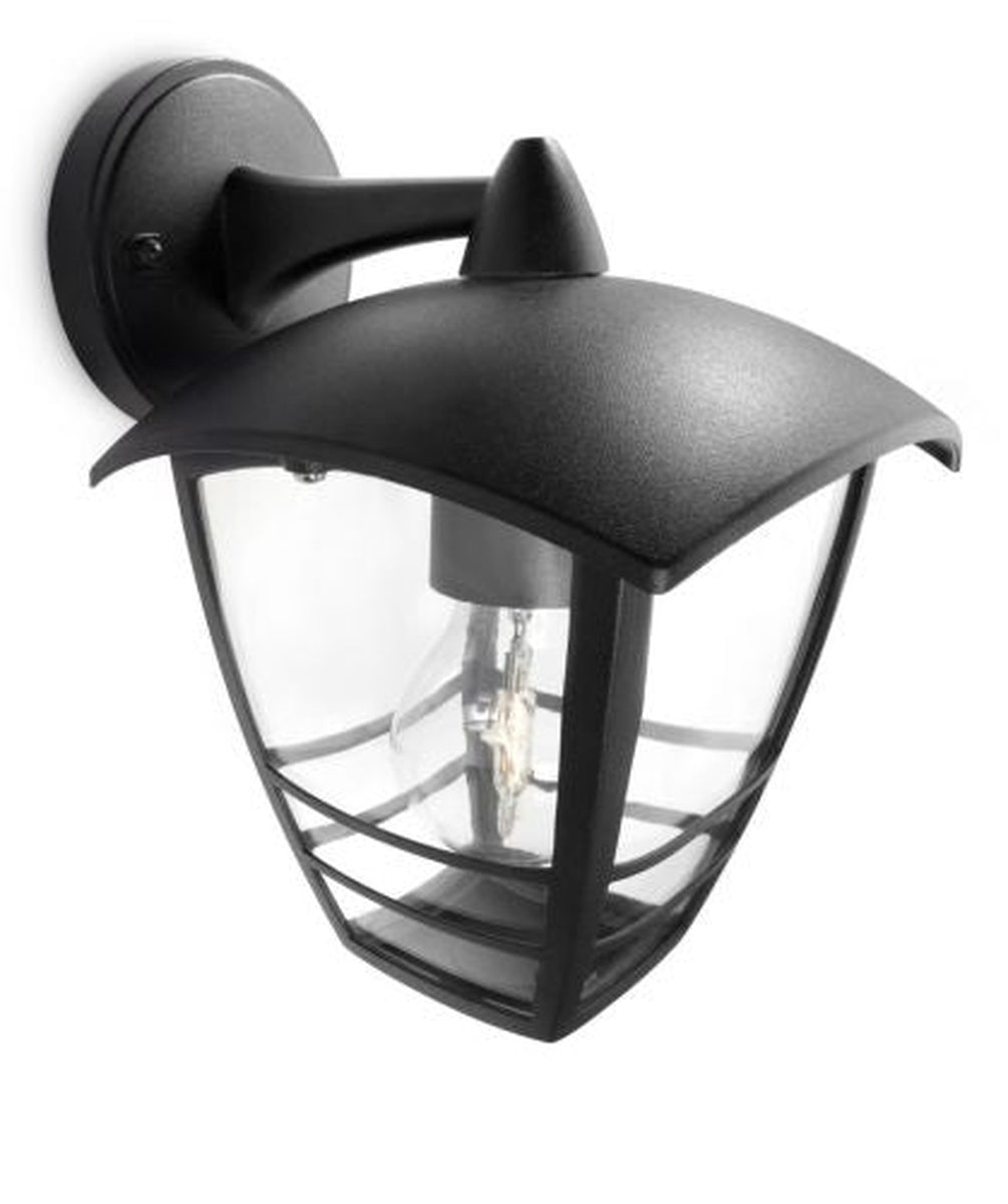 Philips myGarden Creek vegglampe ned utendørs IP44-Utebelysning vegg klassisk-Philips-Svart-915002789902-Lightup.no