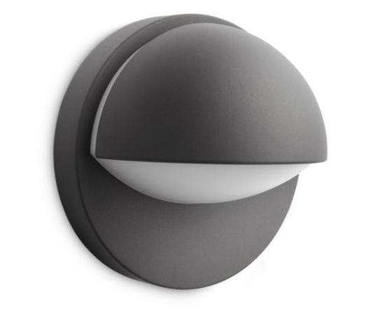 Philips myGarden Juni vegglampe utendørs IP44 E27-Utebelysning vegg klassisk-Philips-Antrasitt-915002145803-Lightup.no