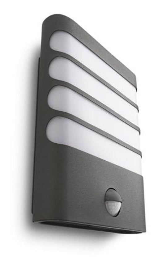 Philips myGarden Raccoon vegglampe utendørs 3W IP44 m/bevegelses sensor IR-Utebelysning vegg veggskjold-Philips-Antrasitt-915004308901-Lightup.no