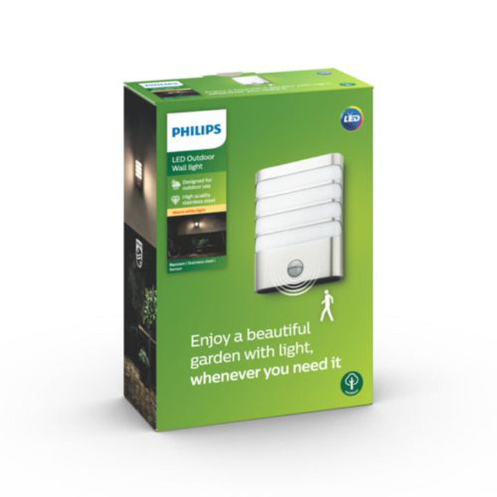 Philips myGarden Raccoon vegglampe utendørs 3W IP44 m/bevegelses sensor IR-Utebelysning vegg veggskjold-Philips-Antrasitt-915004308901-Lightup.no