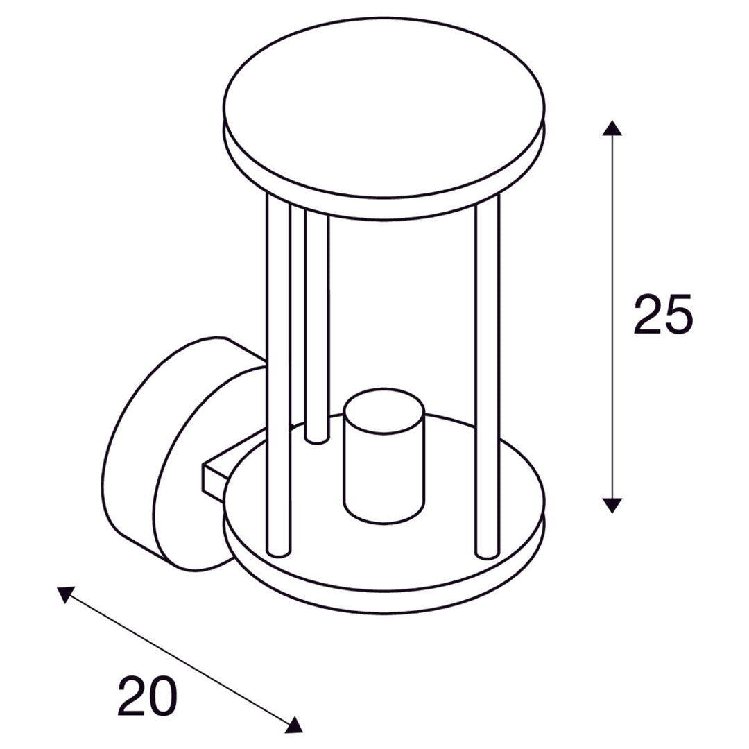 Photonia vegglampe utendørs IP55-Utebelysning vegg klassisk-Slv-Antrasitt-slv-232045-Lightup.no