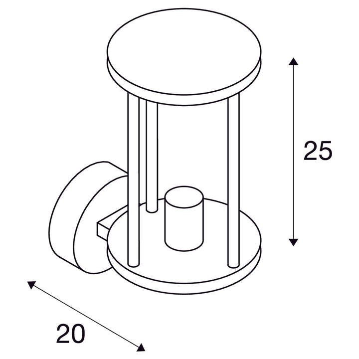 Photonia vegglampe utendørs IP55-Utebelysning vegg klassisk-Slv-Antrasitt-slv-232045-Lightup.no