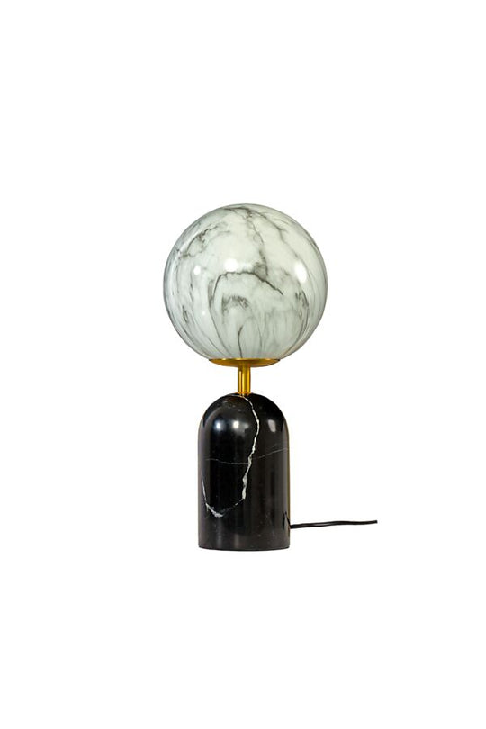 Pierre bordlampe H31-Bordlamper-Aneta Lighting-Svart/Matt Messing/Hvit-28160-16-01-Lightup.no