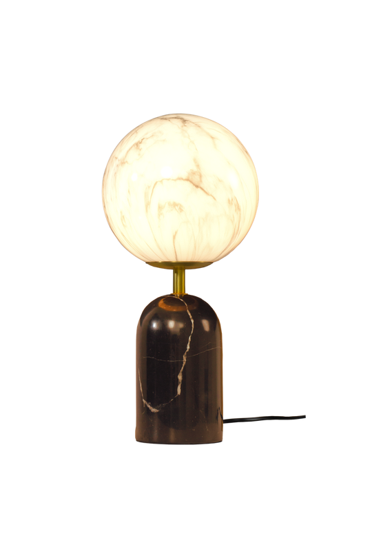 Pierre bordlampe H31-Bordlamper-Aneta Lighting-Svart/Matt Messing/Hvit-28160-16-01-Lightup.no