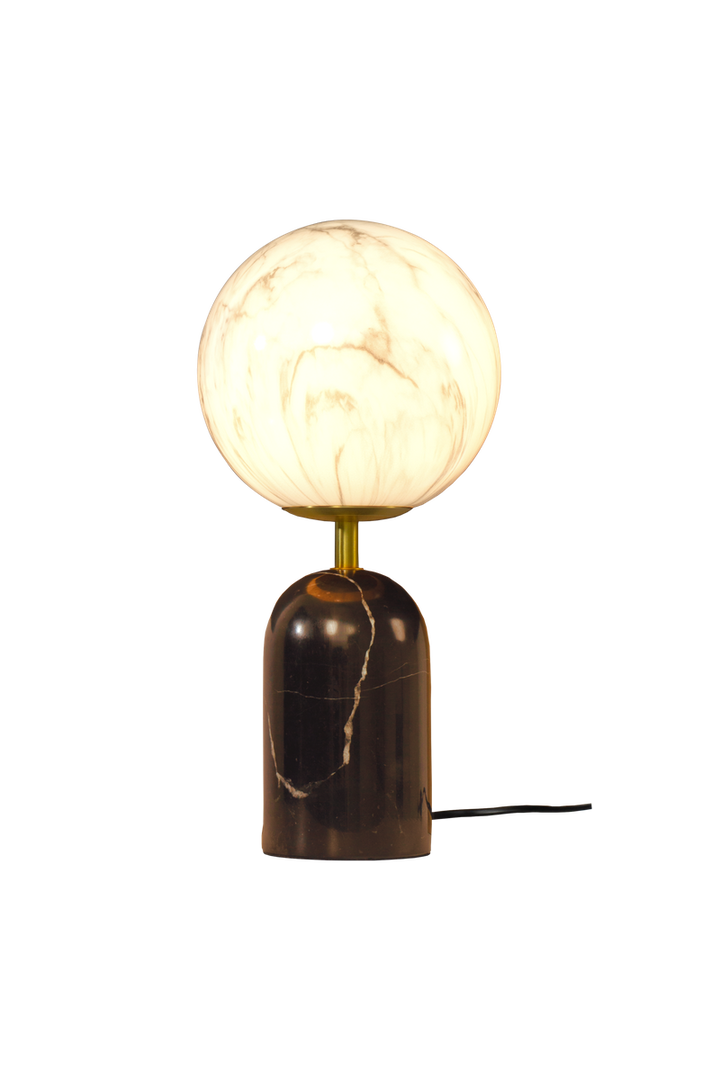 Pierre bordlampe H31-Bordlamper-Aneta Lighting-Svart/Matt Messing/Hvit-28160-16-01-Lightup.no