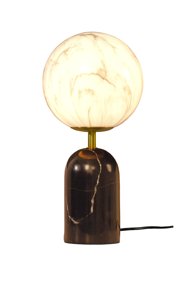 Pierre bordlampe H42-Bordlamper-Aneta Lighting-Svart/Matt Messing/Hvit-28161-16-01-Lightup.no