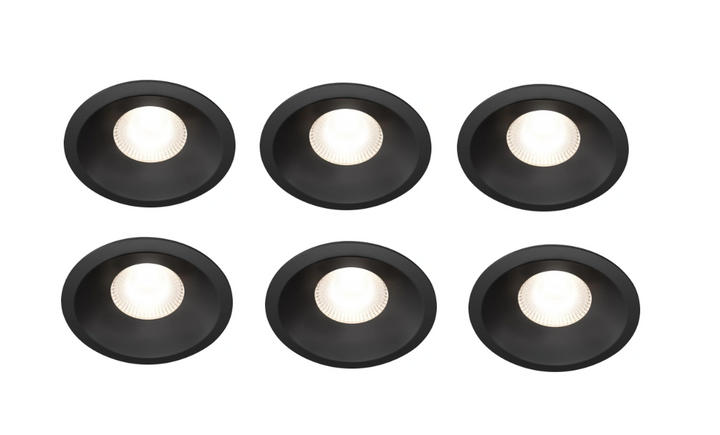 Plejd smart lavtbyggende spot / downlight 2200-4000K IP44 8W RA90 - 6 pakning-Downlight lavtbyggende-Plejd-Hvit-3202566*-Lightup.no