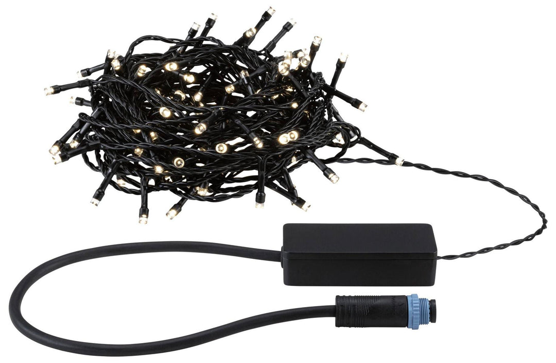 Plug & Shine Yuna lyslenke 3000 Kelvin 12,4 meter IP44 2,5 Watt-Utebelysning spyd-Paulmann-Svart-PL-94641-Lightup.no