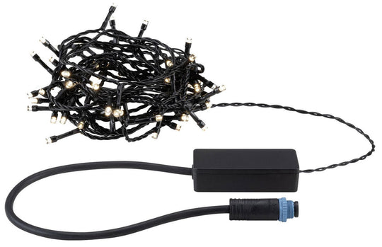 Plug & Shine Yuna lyslenke 3000 Kelvin 7,4 meter IP44 1,3 Watt-Utebelysning spyd-Paulmann-Svart-PL-94640-Lightup.no