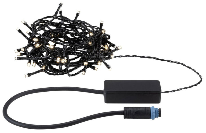 Plug & Shine Yuna lyslenke 3000 Kelvin 7,4 meter IP44 1,3 Watt-Utebelysning spyd-Paulmann-Svart-PL-94640-Lightup.no