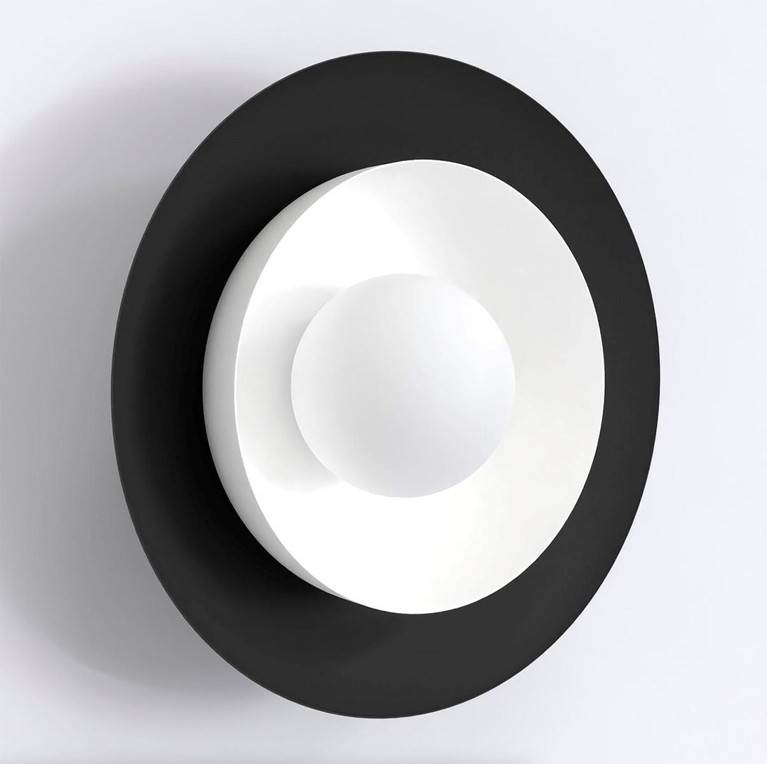 Poppi vegglampe-Vegglamper-Emibig-Svart / Hvit-1519/K1-Lightup.no