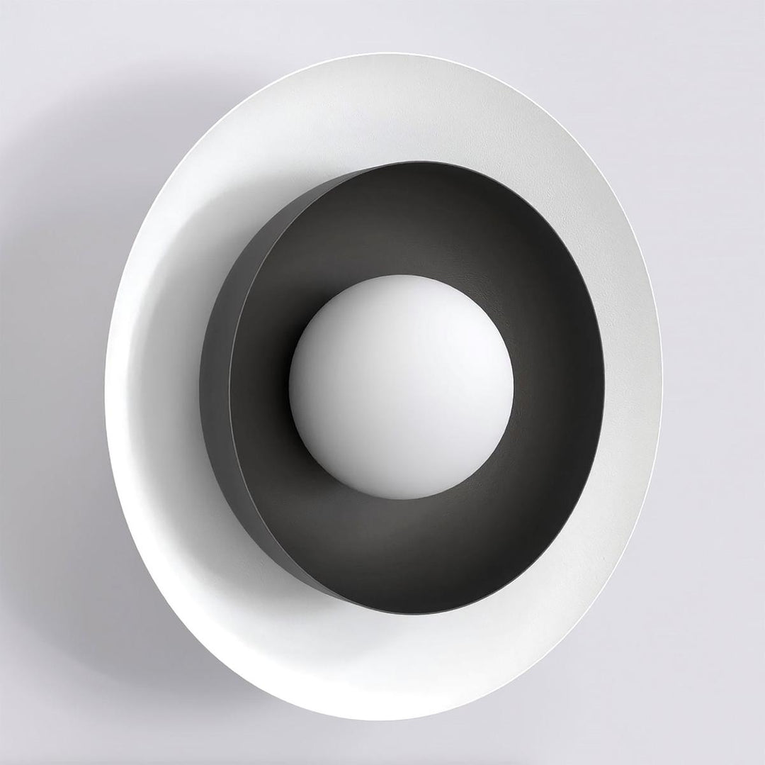 Poppi vegglampe-Vegglamper-Emibig-Hvit / Svart-1521/K1-Lightup.no