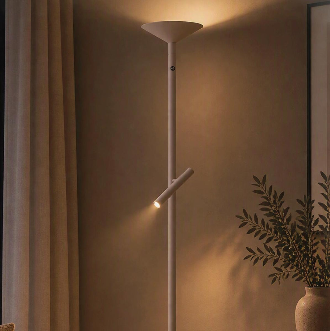 Pure Up K2 gulvlampe 18 + 4,5W 2700 Kelvin - Dimbar-Gulvlamper-NorDesign-Sandy Khaki-378554221-Lightup.no