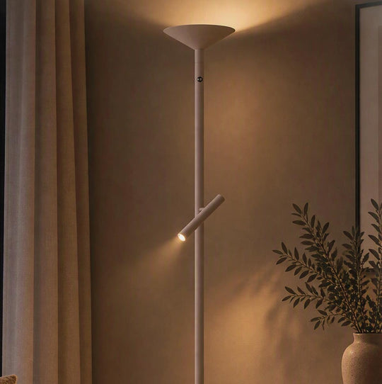 Pure Up K2 gulvlampe 18 + 4,5W 2700 Kelvin - Dimbar-Gulvlamper-NorDesign-Sandy Khaki-378554221-Lightup.no