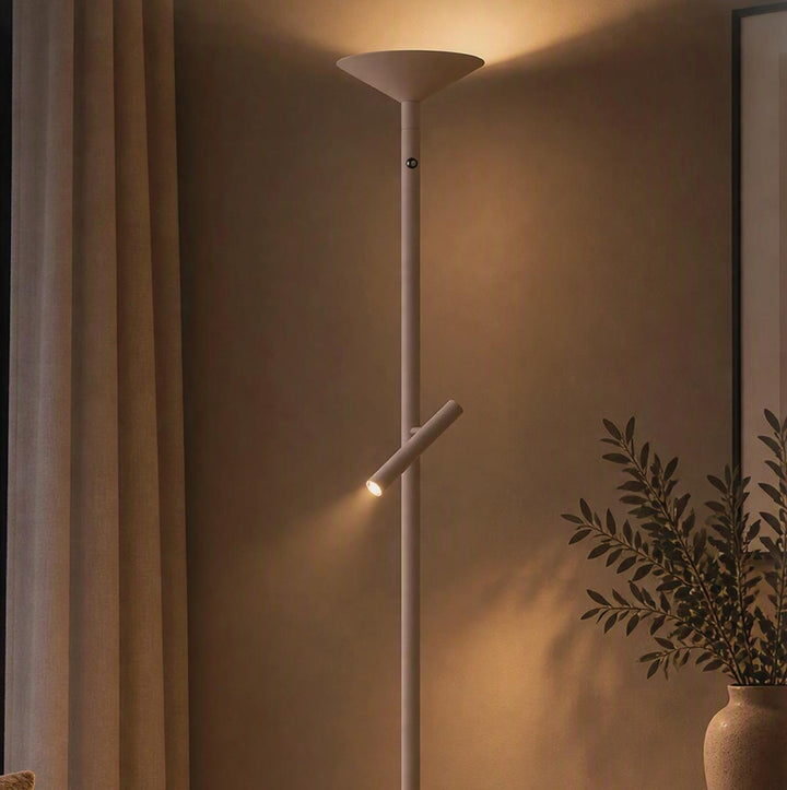 Pure Up K2 gulvlampe 18 + 4,5W 2700 Kelvin - Dimbar-Gulvlamper-NorDesign-Sandy Khaki-378554221-Lightup.no
