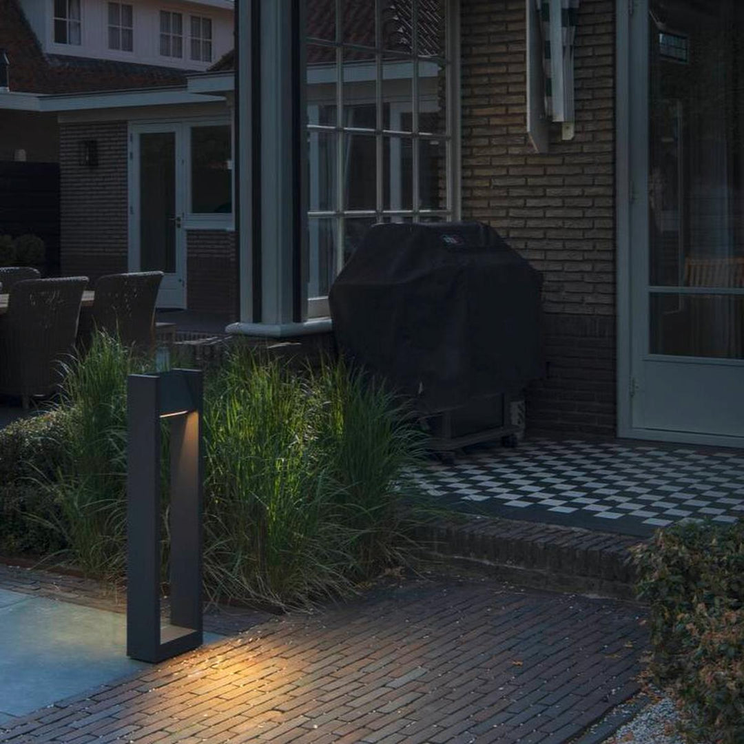 Quad pullert 90 cm IP65 3000 Kelvin 18W-Utebelysning pullert-Slv-Antrasitt-slv-1003001-Lightup.no