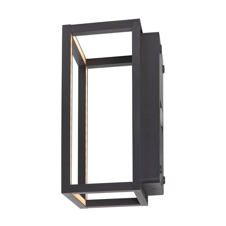 Quadrulo vegglampe utendørs 7,4W 3000 Kelvin IP55-Utebelysning vegg veggskjold-Slv-Antrasitt-slv-1007207-Lightup.no