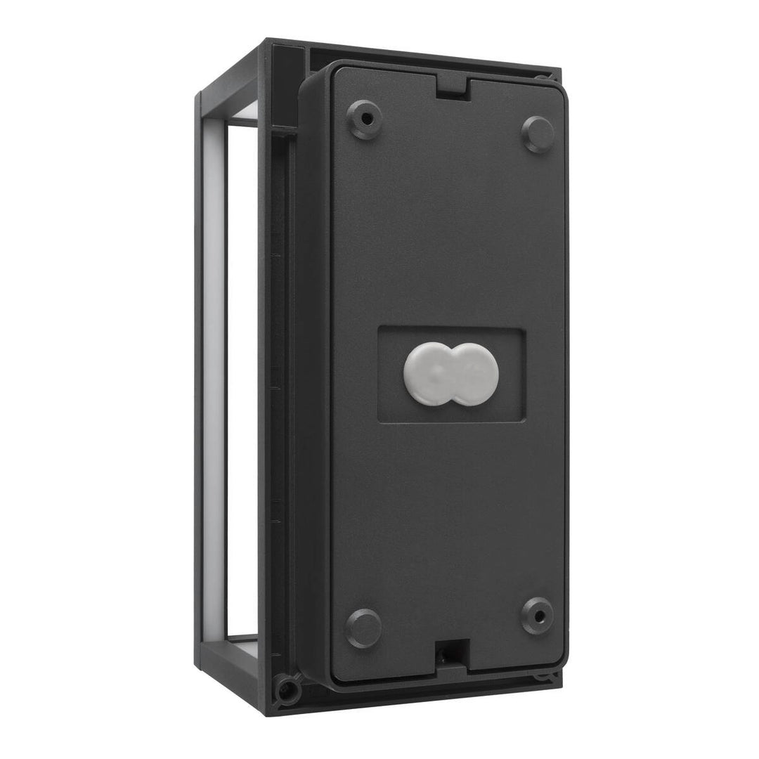 Quadrulo vegglampe utendørs 7,4W 3000 Kelvin IP55-Utebelysning vegg veggskjold-Slv-Antrasitt-slv-1007207-Lightup.no