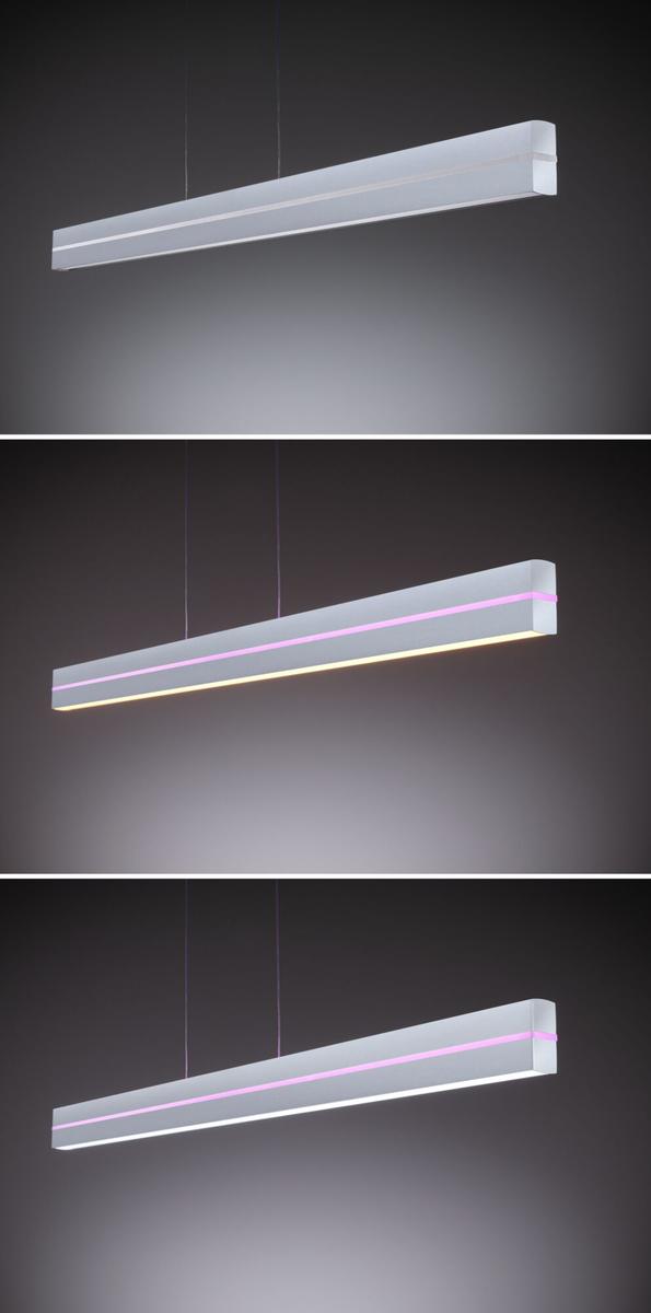 Raiko takpendel 19/6W 2700-6500 Kelvin RGB med fjernkontroll-Takpendler-Paulmann-Svart-PL-78474-Lightup.no