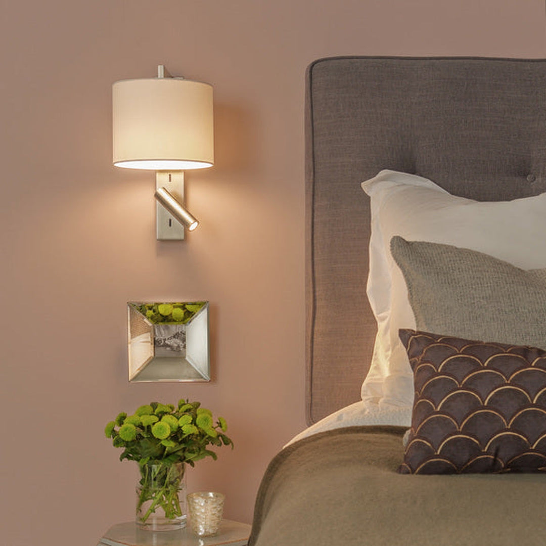 Ravello LED Reader vegglampe rund skjerm-Vegglamper-Astro Lighting-Bronse / Hvit-Asg__1222020+5016020-Lightup.no