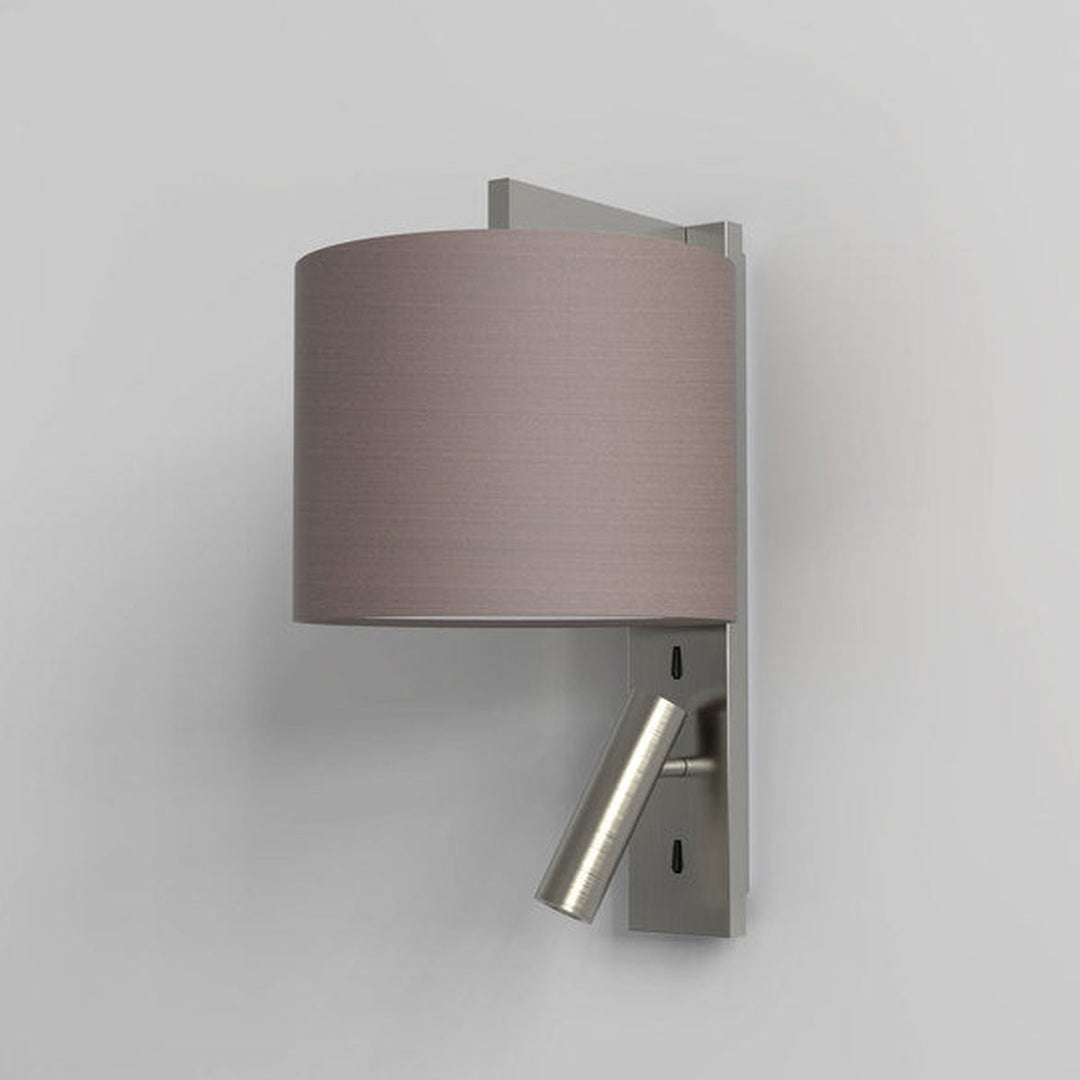 Ravello LED Reader vegglampe rund skjerm-Vegglamper-Astro Lighting-Bronse / Hvit-Asg__1222020+5016020-Lightup.no