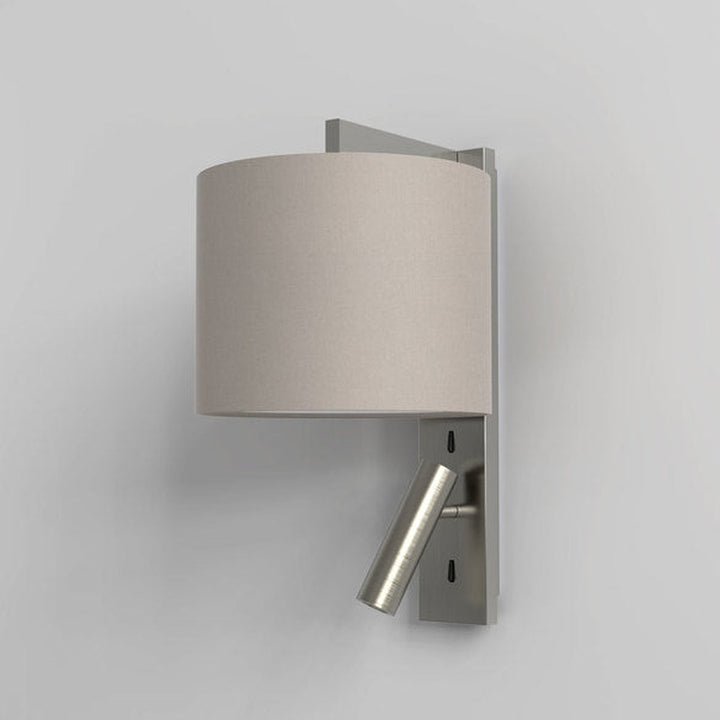 Ravello LED Reader vegglampe rund skjerm-Vegglamper-Astro Lighting-Bronse / Hvit-Asg__1222020+5016020-Lightup.no