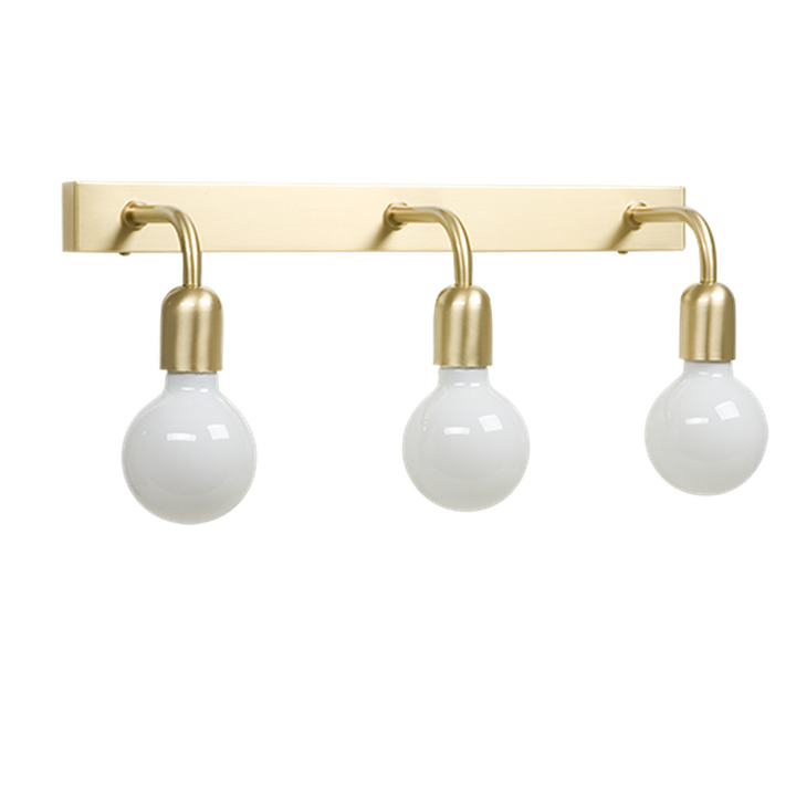 Regal trippel vegglampe IP44 E27-Baderomsbelysning vegglamper-Belid-Messing-560792-Lightup.no