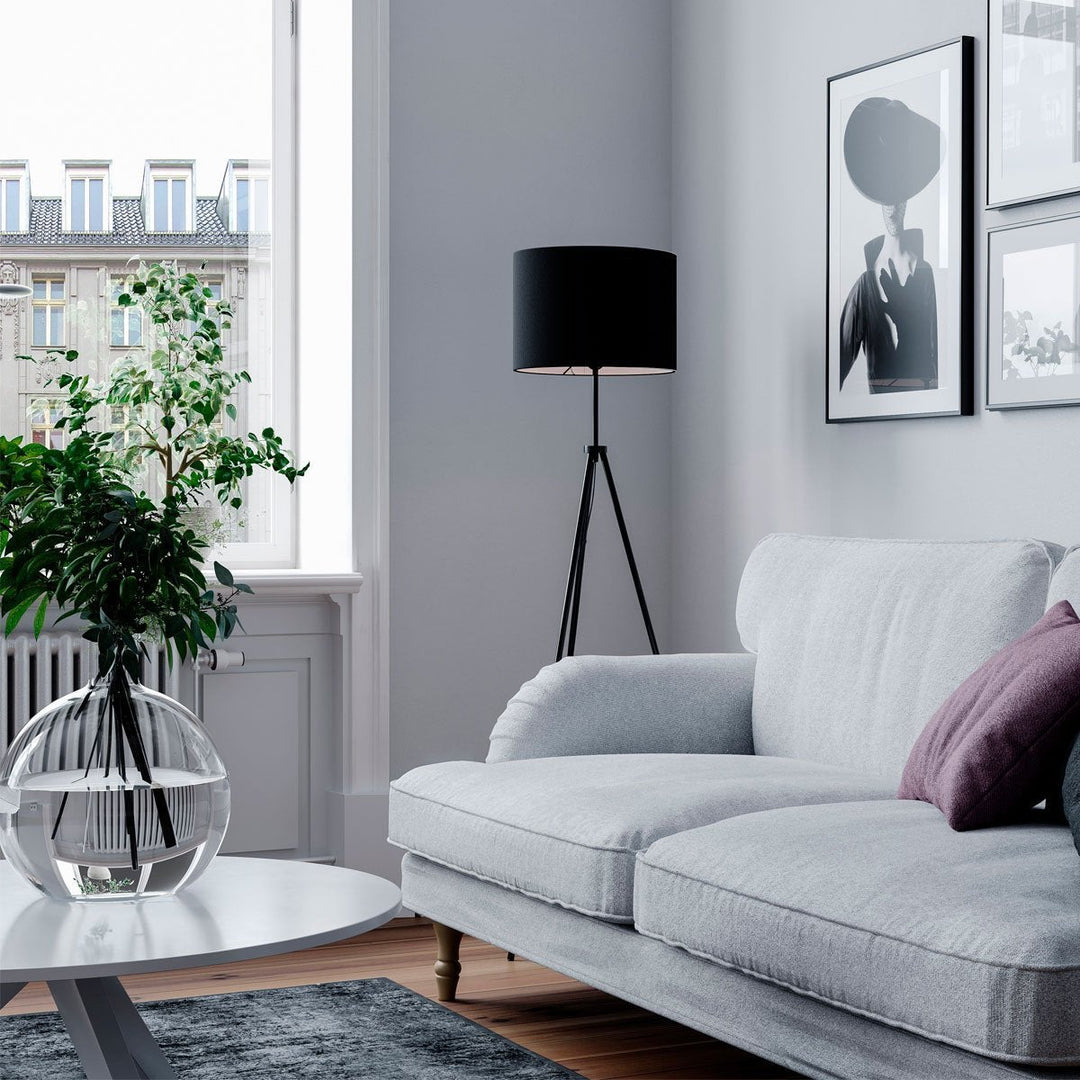 Rina gulvlampe-Gulvlamper-By Rydens-Svart-Brs-4100700-4000-Lightup.no