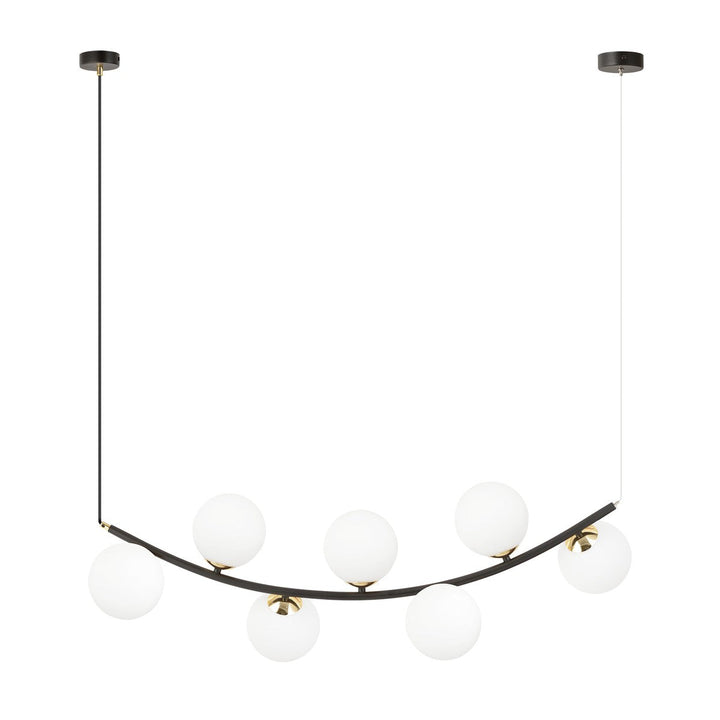 Ritz takpendel 7-lys-Takpendler-Emibig-Svart/Røykfarget-1297/7-Lightup.no