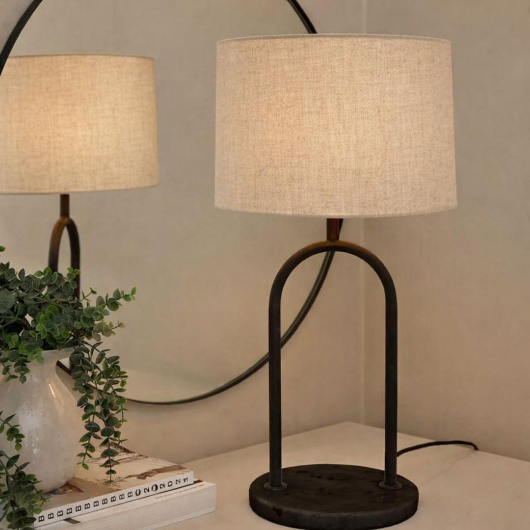 Rock bordlampe H45-Bordlamper-Lightup.no-Messing/Opal-5714198007110+9400000149-Lightup.no