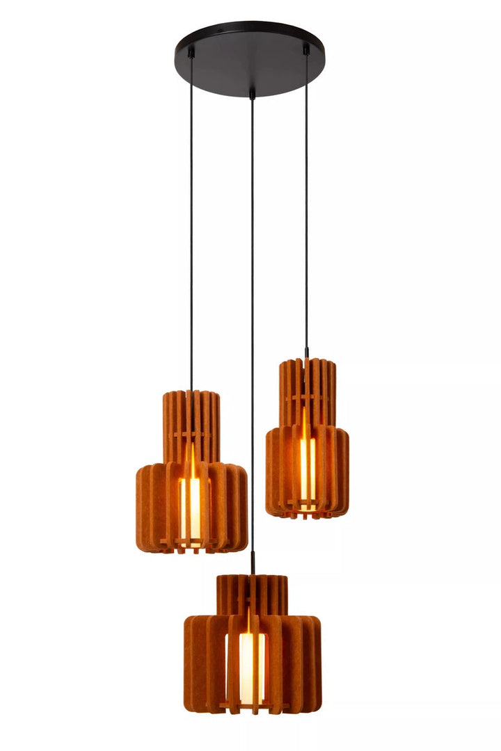 Rollo takpendel 3-lys-Takpendler-Lucide-Taupe-LC45491/13/41-Lightup.no