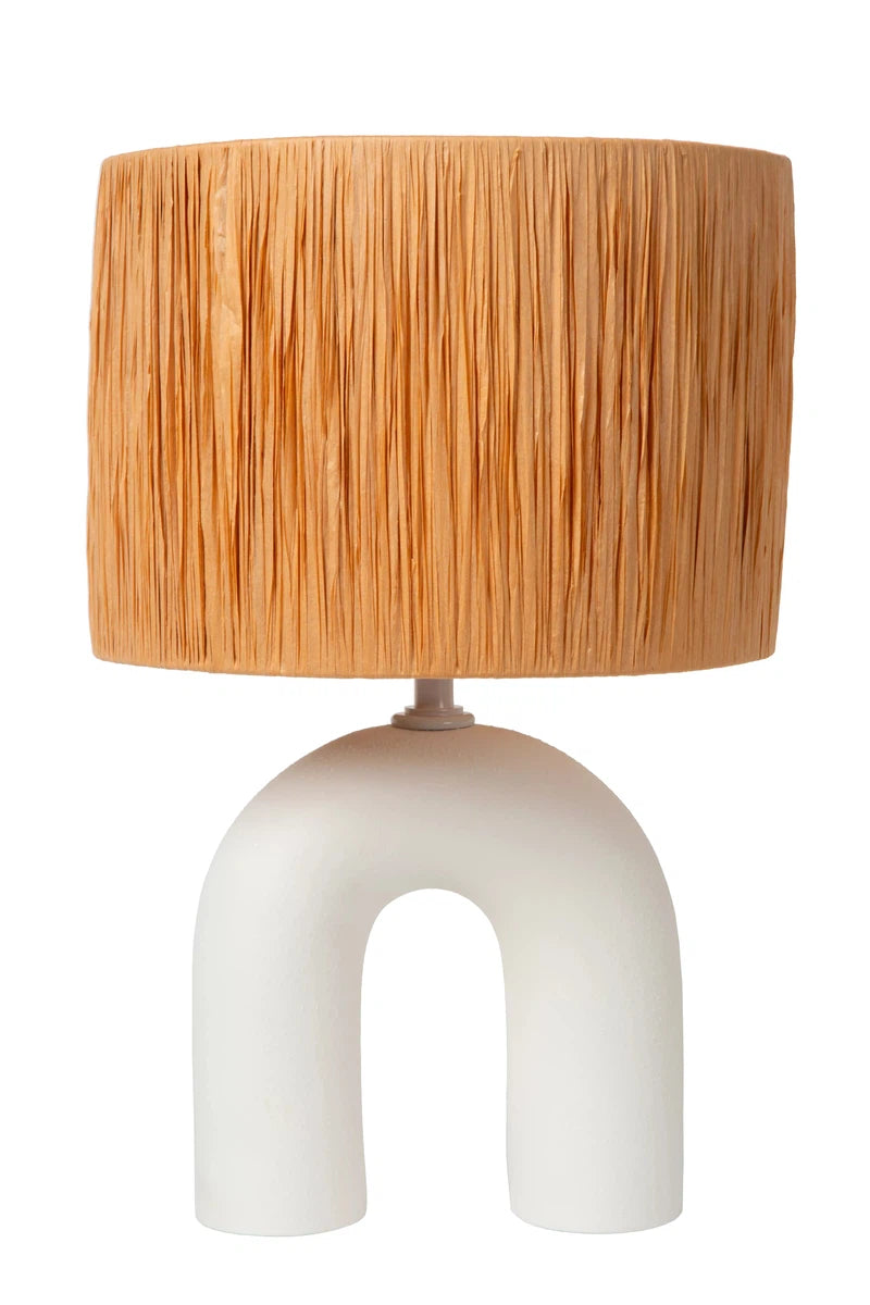 Ronda bordlampe 45 cm-Bordlamper-Lucide-Hvit / Natur-LC13553/44/31-Lightup.no
