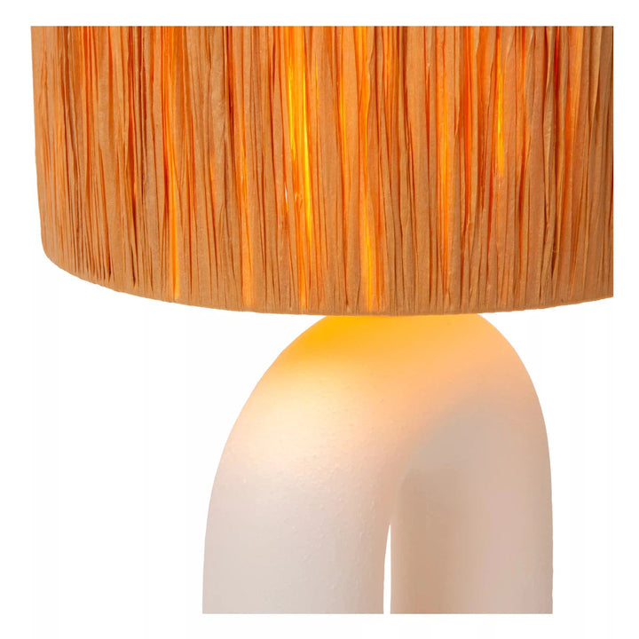 Ronda bordlampe 45 cm-Bordlamper-Lucide-Hvit / Natur-LC13553/44/31-Lightup.no