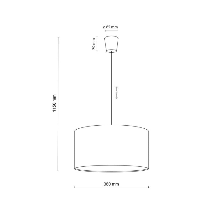 Rondo kids takpendel 38 cm-Takpendler-TK Lighting-Blå-TK-3232-Lightup.no