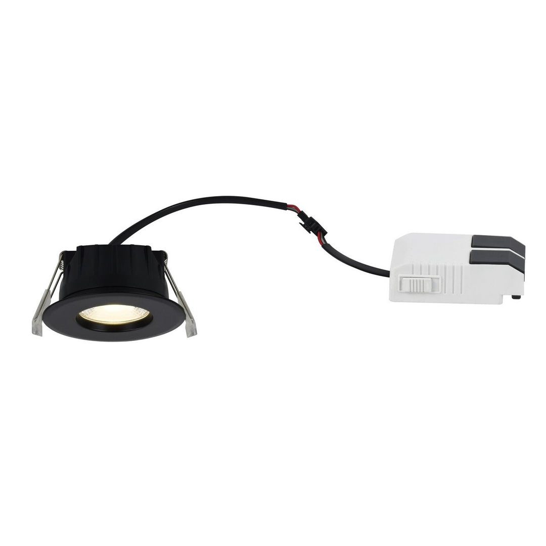Rosalee lavtbyggende downlight 2700/3000/4000 Kelvin IP65 7W dimbar-Downlight lavtbyggende-Nordlux-Svart-2410200103-Lightup.no