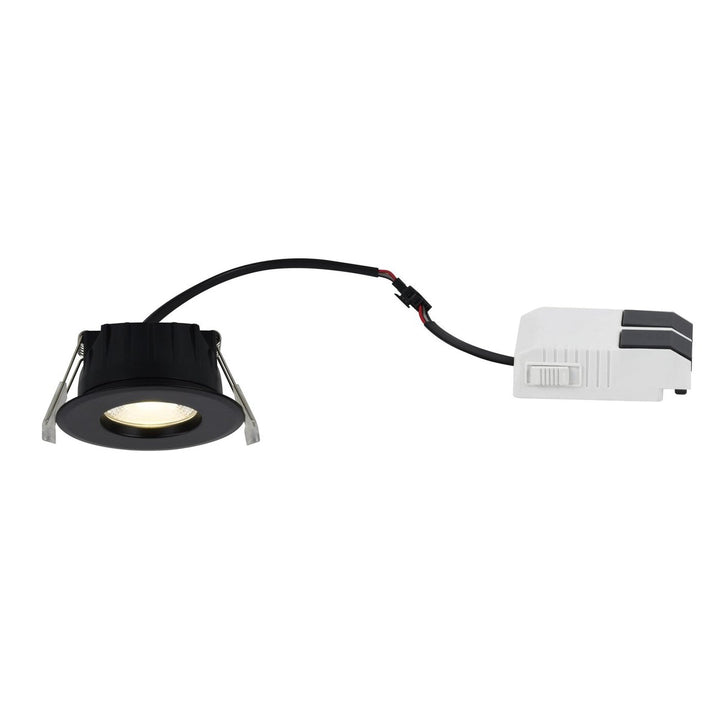 Rosalee lavtbyggende downlight 2700/3000/4000 Kelvin IP65 7W dimbar-Downlight lavtbyggende-Nordlux-Svart-2410200103-Lightup.no