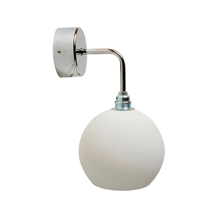 Rowan vegglampe small-Vegglamper-EBB & FLOW-Krom / kornet marshmallow-LA101562W-Lightup.no