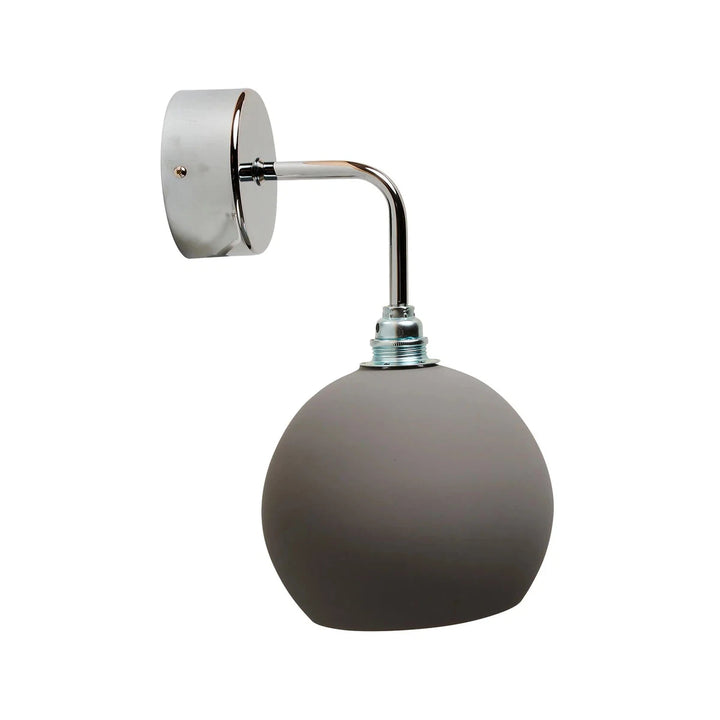 Rowan vegglampe small-Vegglamper-EBB & FLOW-Krom / kornet earl grey-LA101570W-Lightup.no