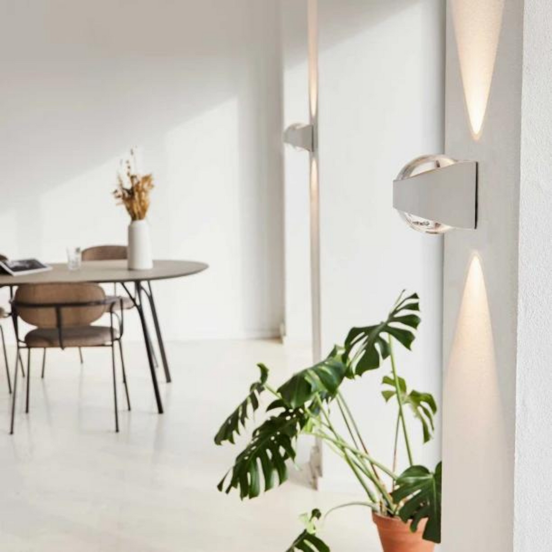 Saga vegglampe IP65 12W 3000K - Hvit-Utebelysning vegg opp og ned-LOOM Design-Hvit-LF-830-001-Lightup.no