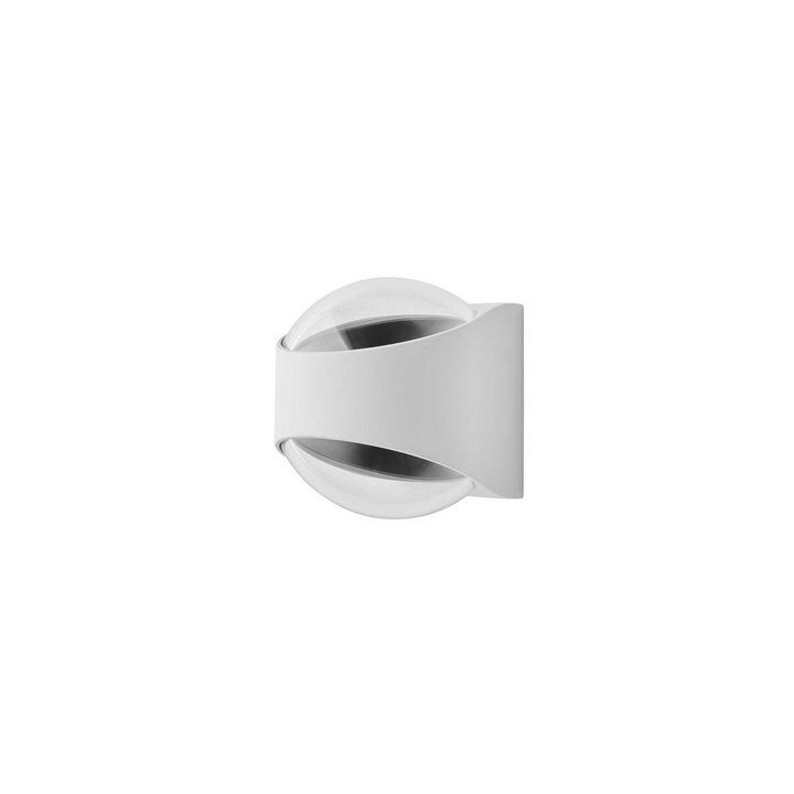 Saga vegglampe IP65 12W 3000K - Hvit-Utebelysning vegg opp og ned-LOOM Design-Hvit-LF-830-001-Lightup.no