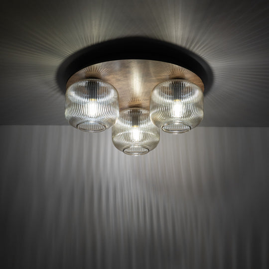 Salvia taklampe 3-lys - Dimbar-Taklamper-TK Lighting-Brun / Amber-TK-11068-Lightup.no