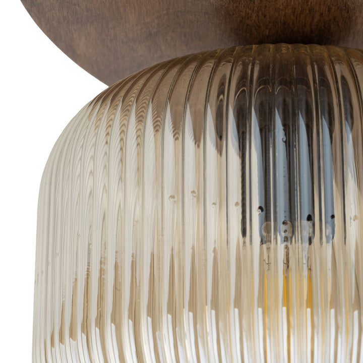 Salvia taklampe 3-lys - Dimbar-Taklamper-TK Lighting-Brun / Amber-TK-11068-Lightup.no