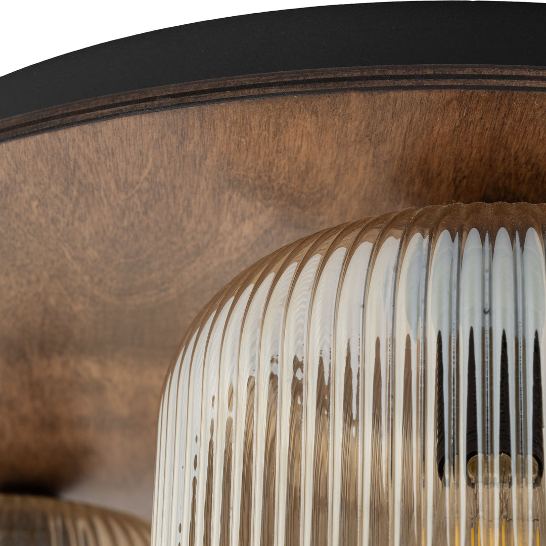 Salvia taklampe 3-lys - Dimbar-Taklamper-TK Lighting-Brun / Amber-TK-11068-Lightup.no
