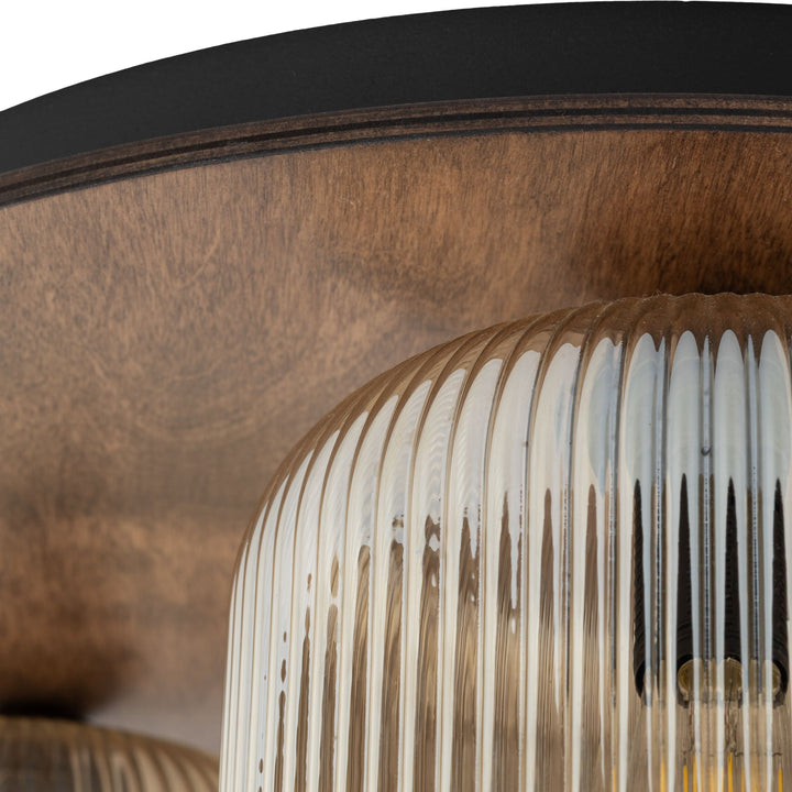 Salvia taklampe 3-lys - Dimbar-Taklamper-TK Lighting-Brun / Amber-TK-11068-Lightup.no