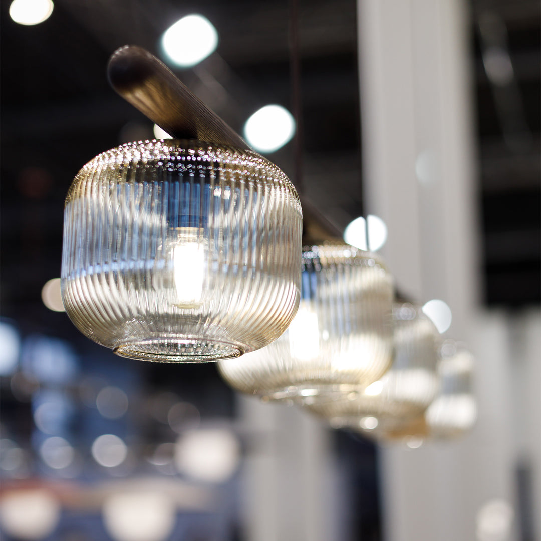 Salvia takpendel 4-lys - Dimbar-Takpendler-TK Lighting-Brun / Amber-TK-11070-Lightup.no